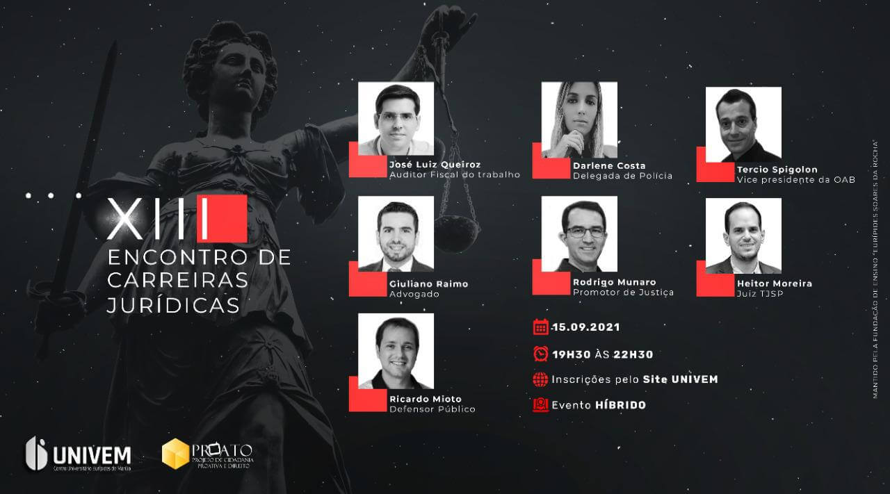 XIII ENCONTRO DE CARREIRAS JURÍDICAS