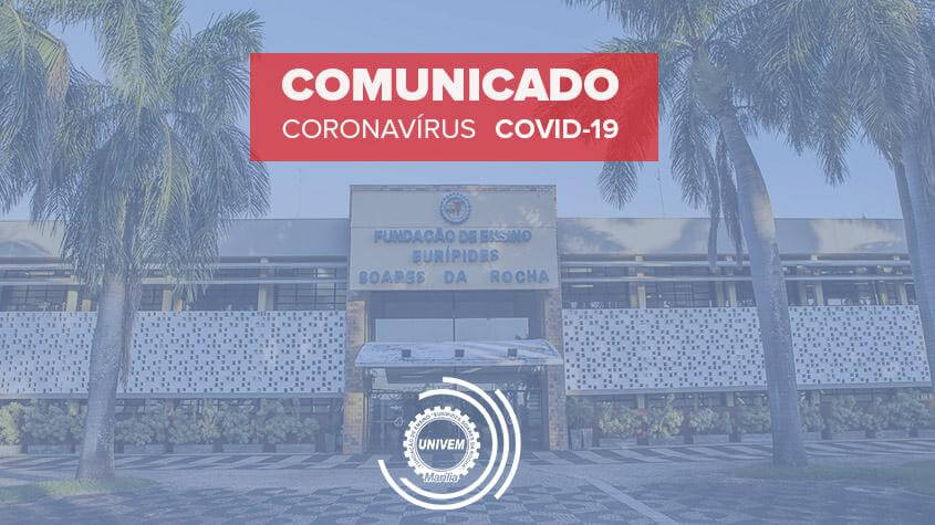 Comunicado Coronavírus
