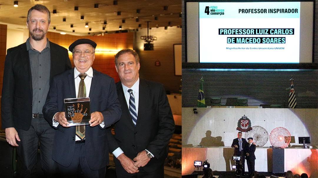 UNIVEM Brilha no Prêmio “Não Aceito Corrupção”: Alunos e Professor Alcançam Top 10 Entre 238 Competidores