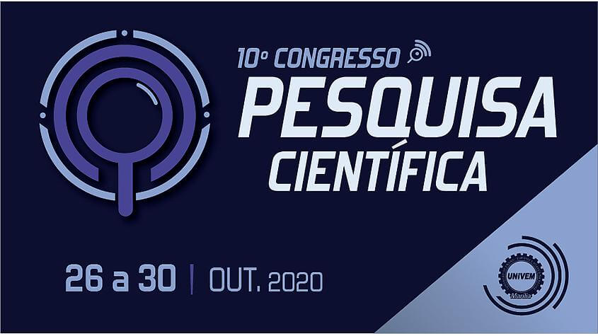 10º Congresso de Pesquisa Científica acontece de 26 a 30 deste mês